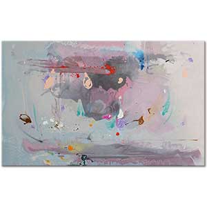Helen Frankenthaler Gri Fişekler Kanvas Tablo