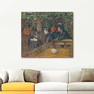Henri de Toulouse-Lautrec At the Moulin de la Galette Art Print