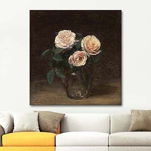 Henri Fantin Latour Still Life With Roses Art Print