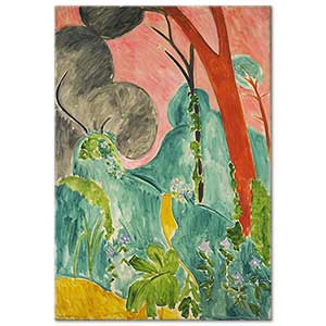 Henri Matisse Menekşeli Fas Bahçesi Kanvas Tablo