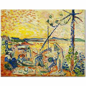 Henri Matisse Sakinlik Lüx ve Zevk Etüdü Kanvas Tablo