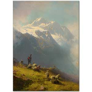 Hermann Herzog çoban ve sürüsü