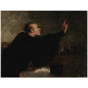 Honore Daumier Ricacı Avukat Kanvas Tablo