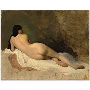 Isidore Pils Study of a Reclining Nude Art Print