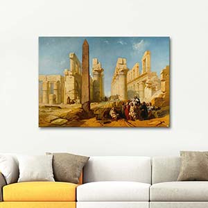 Jacob Jacobs Ruins Of The Palace Of Karnak At Thebes Art Print