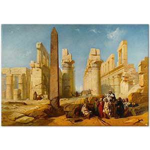 Jacob Jacobs Ruins Of The Palace Of Karnak At Thebes Art Print