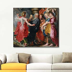Jacob Jordaens The Flight Of Lot And His Family From Sodom Art Print