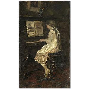 Jacob Maris Girl At The Piano Art Print