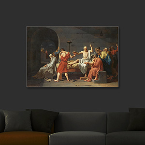 Jacque-Louis David Sokratın Ölümü Işıklı Tablo