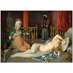 Jean Auguste Dominique Ingres In the Harem Art Print