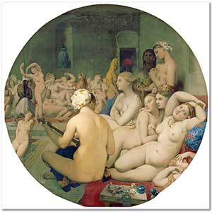 Jean Auguste Dominique Ingres The Turkish Bath Art Print