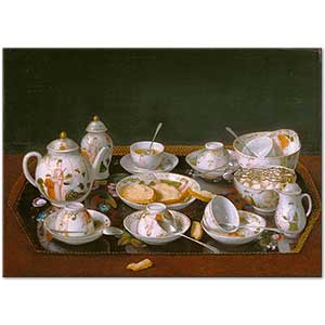 Jean-Etienne Liotard Çay Servisi Kanvas Tablo