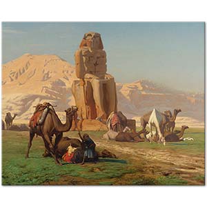 Jean Leon Gerome The Colossus Of Memnon Art Print