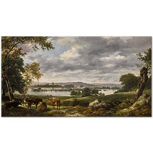 John Constable Dedham Vadisi ve Stour Nehri Kanvas Tablo
