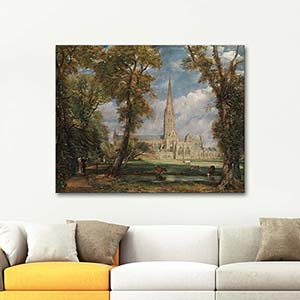 John Constable Salisbury Katedrali Kanvas Tablo