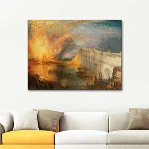 Joseph Mallord William Turner The Burning of the Houses of Lords and Commons Art Print