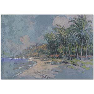 Joseph Pennell Beach, Acapulco Art Print