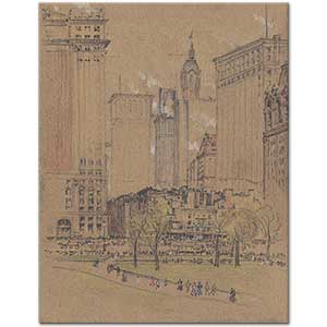 Joseph Pennell New York, the Old and the New Art Print