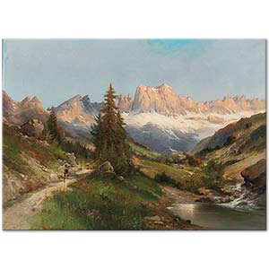 Karl Kaufmann Dolomites Manzarası Kanvas Tablo