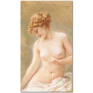 Konstantin Makovsky Sitting Nude Art Print