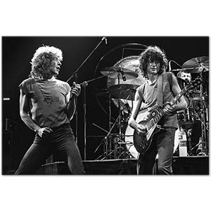 Led Zeppelin Knebworth Konserinde Kanvas Tablo