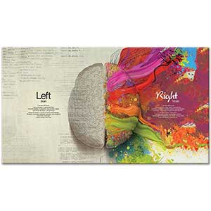 Left and Right Brain Art Print