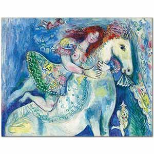 Marc Chagall Circus Dancer Art Print