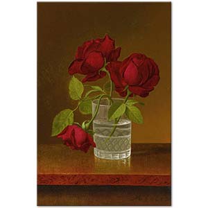 Martin Johnson Heade Still Life Of Roses Art Print