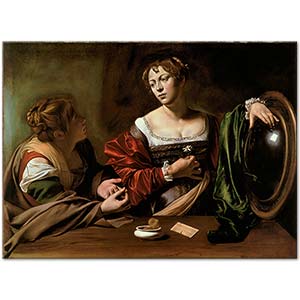 Michelangelo Caravaggio Martha and Mary Magdalene Art Print