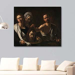 Michelangelo Caravaggio Salome Receives The Head Of John The Baptist Art Print