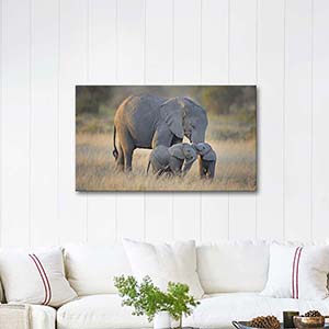 Mother And Adorable Babies Art Print