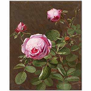 Otto Didrik Ottosen Still Life with Roses Art Print