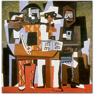 Pablo Picasso Üç Müzisyen Kanvas Tablo