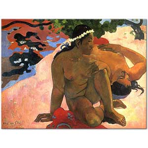 Paul Gauguin Sen misin? Kanvas Tablo