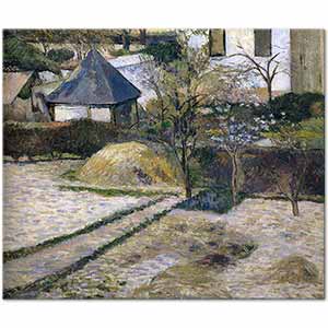 Paul Gauguin Landscape Near Osny Art Print