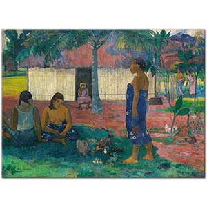 Paul Gauguin No Te Aha Oe Riri Why Are You Angry Art Print