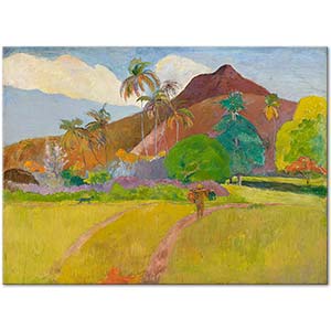 Paul Gauguin Tahiti Manzarası Kanvas Tablo