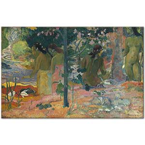Paul Gauguin Yıkananlar Kanvas Tablo