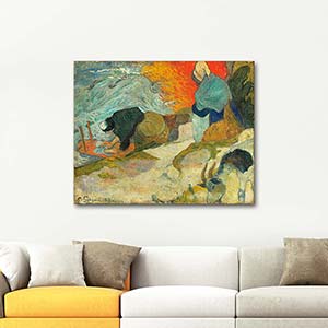 Paul Gauguin Washerwomen In Arles Art Print