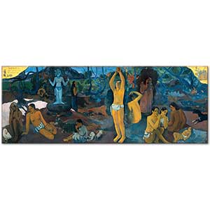 Paul Gauguin Nereden Geliyoruz Kimiz Nereye Gidiyoruz Kanvas Tablo