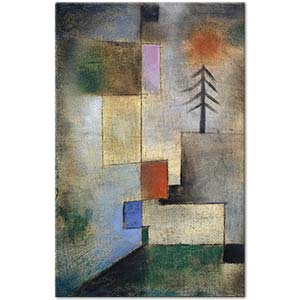 Paul Klee Köknar Ağaçlarının Küçük Resmi Kanvas Tablo