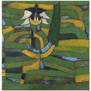 Paul Klee White Blossom In The Garden Art Print