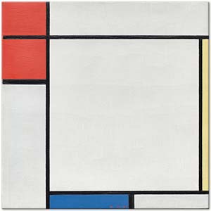 Piet Mondrian Composition with Red, Yellow, and Blue Art Print