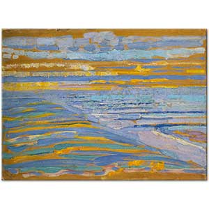 Piet Mondrian Kumsaldan Sahile Bakış, Domburg Kanvas Tablo