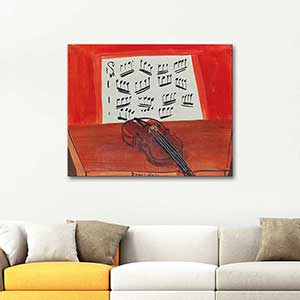 Raoul Dufy Keman Kanvas Tablo