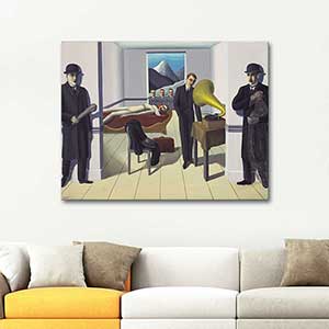 Rene Magritte Suikast Tehdidi Kanvas Tablo