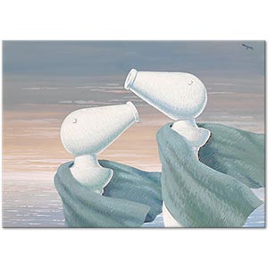 Rene Magritte Duygusal Konferans Kanvas Tablo