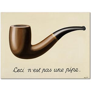 Rene Magritte Bu Bir Pipo Değildir Kanvas Tablo