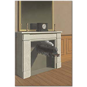 Rene Magritte Sabitlenmiş Zaman Kanvas Tablo