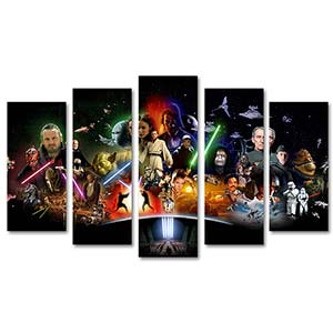 Star Wars 5 Pieces Canvas Set Art Print